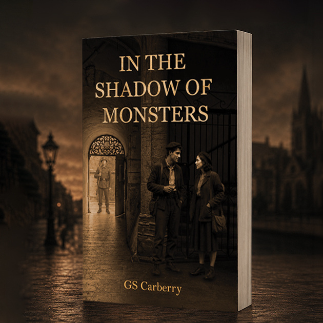 In the Shadow of Monsters by GS Carberry, a World War II historical fiction thriller